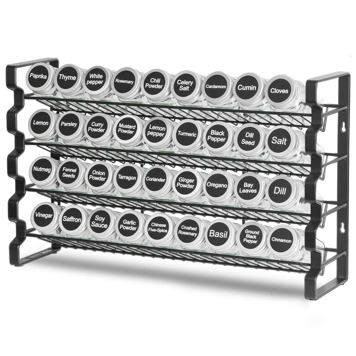Spice Rack Organizer For Cabinet Kitchen Countertop Seasoning