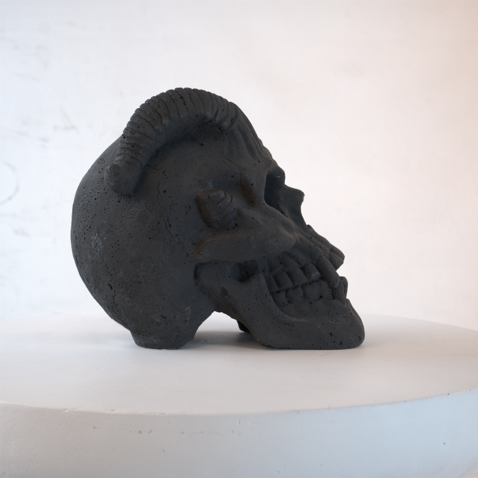 Fireproof Skull Gas Log for Fire Pit & Fireplace