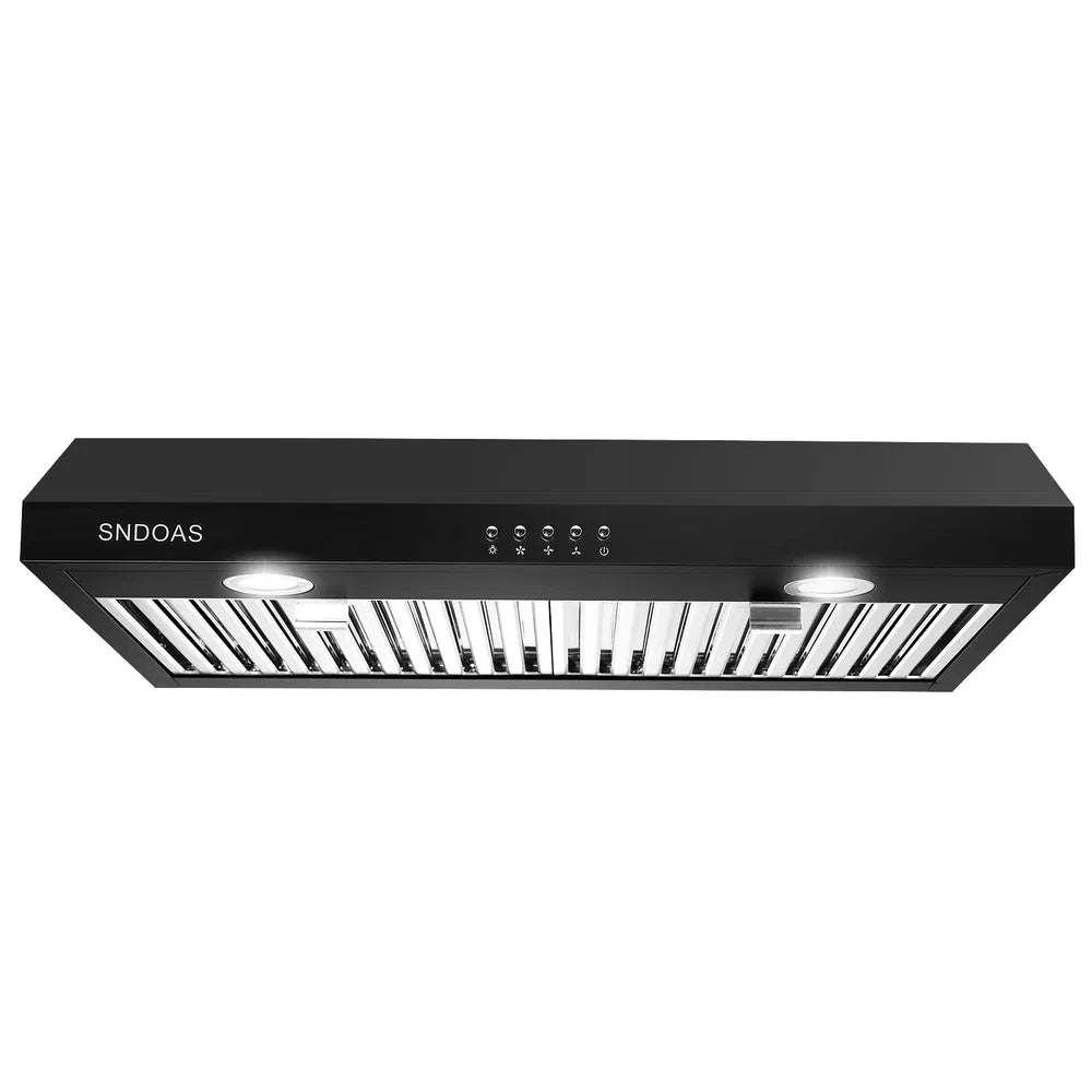 30 Inch Under Cabinet Range Hood 3-Speed 600CFM LED