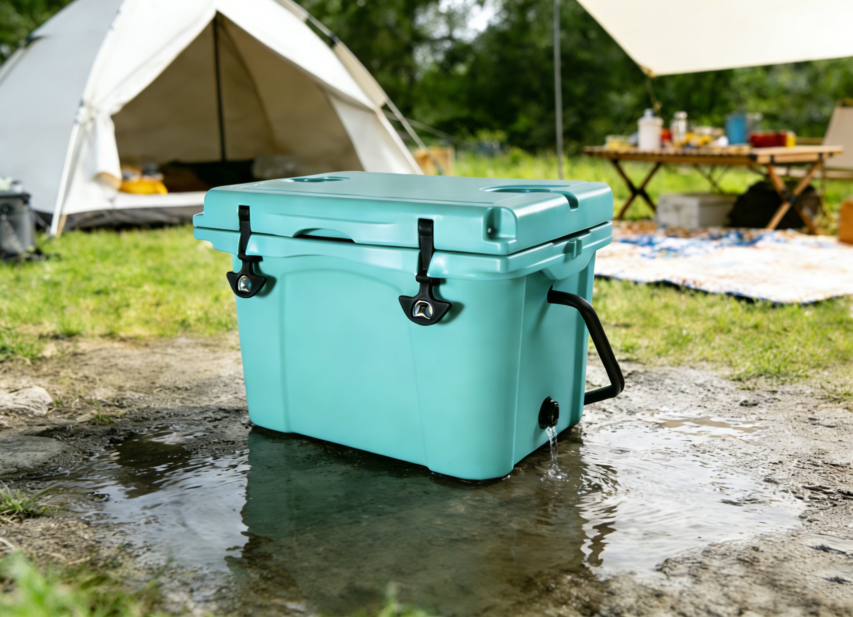 25QT Portable Insulated Hard Cooler with Accessories