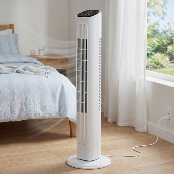 36 Inch Tower Fan with Remote Control, 3 Speeds