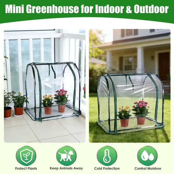 28.94" x 21.46" x 27.76" Tabletop Mini Greenhouse