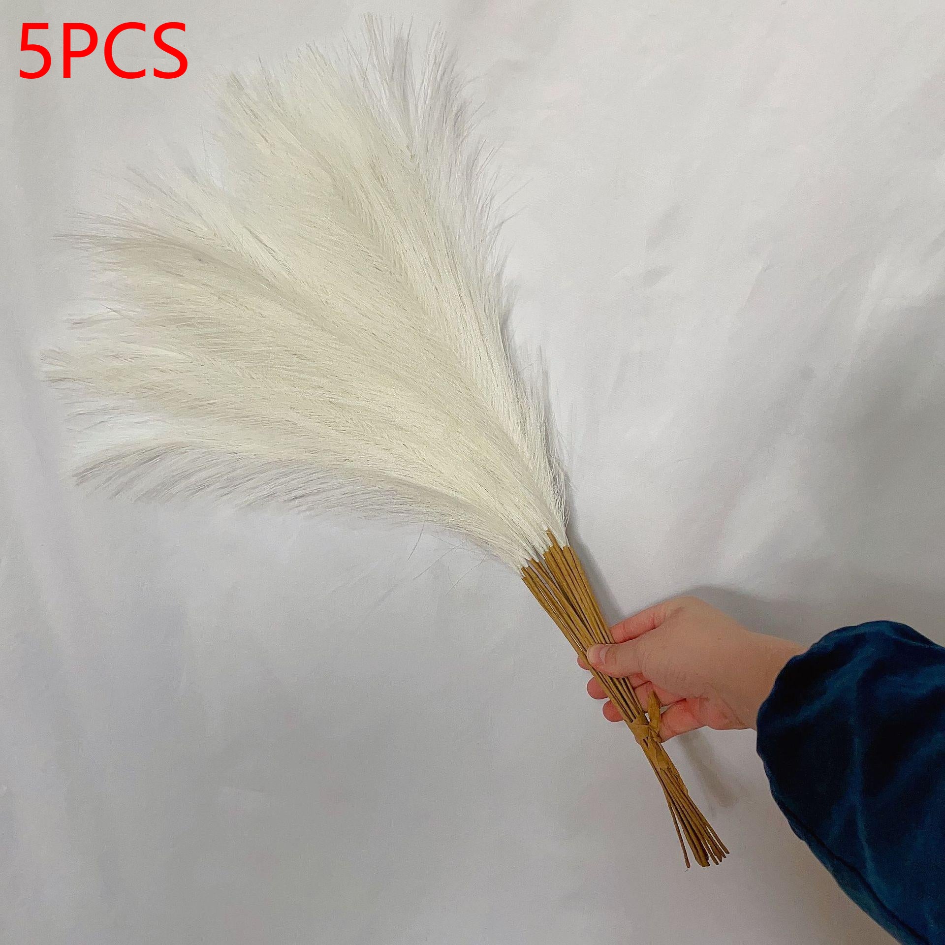 Artificial Pampas Grass Stems Decorative Bundle
