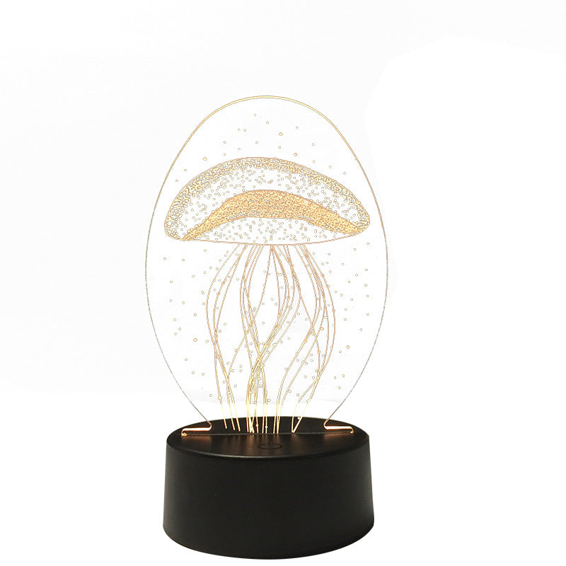 LED Rose Mushroom Night Light with Auto Sensor