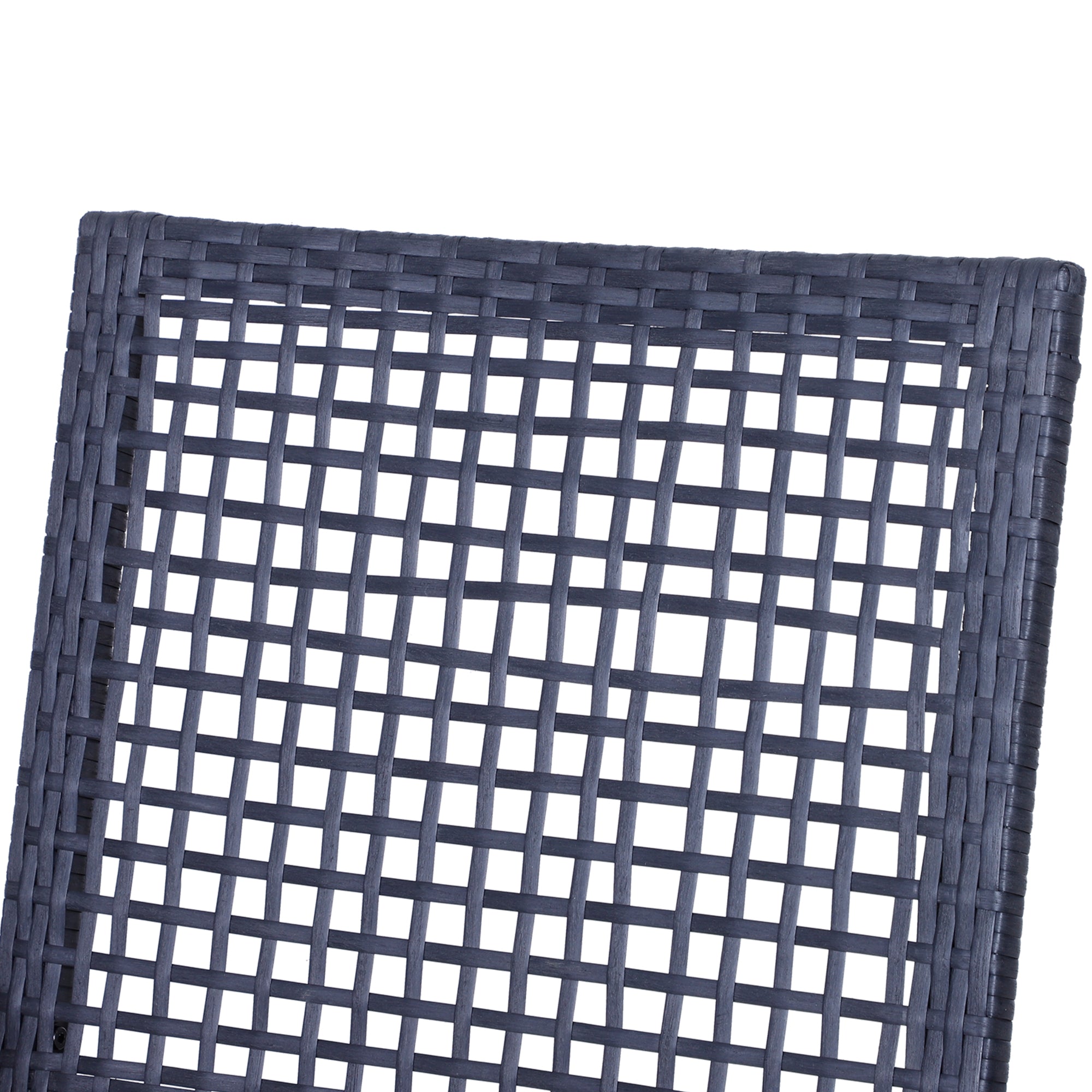 3-Piece Rattan Wicker Patio Bar Set with Cushions
