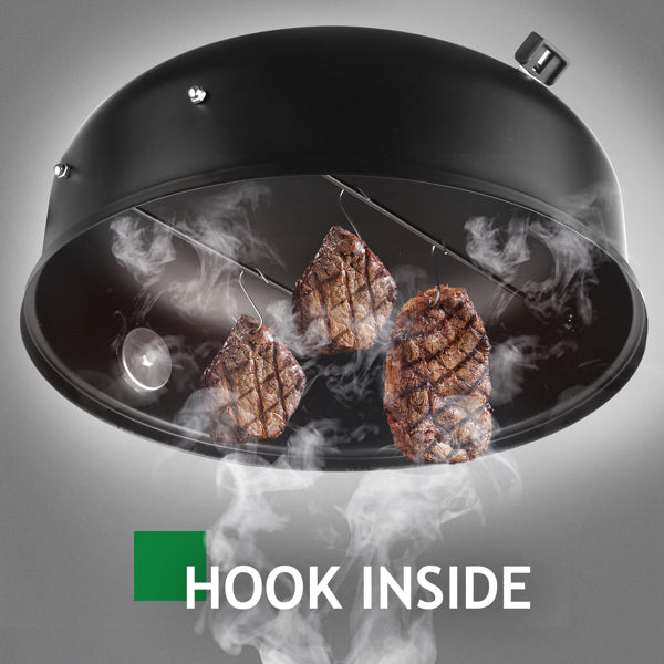 Black Smoked Charcoal Outdoor Oven