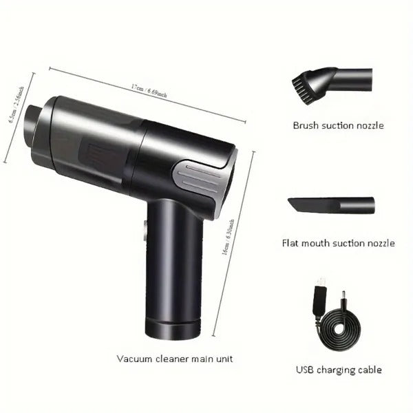 Wireless Silver Handheld Car & Home Vacuum Cleaner