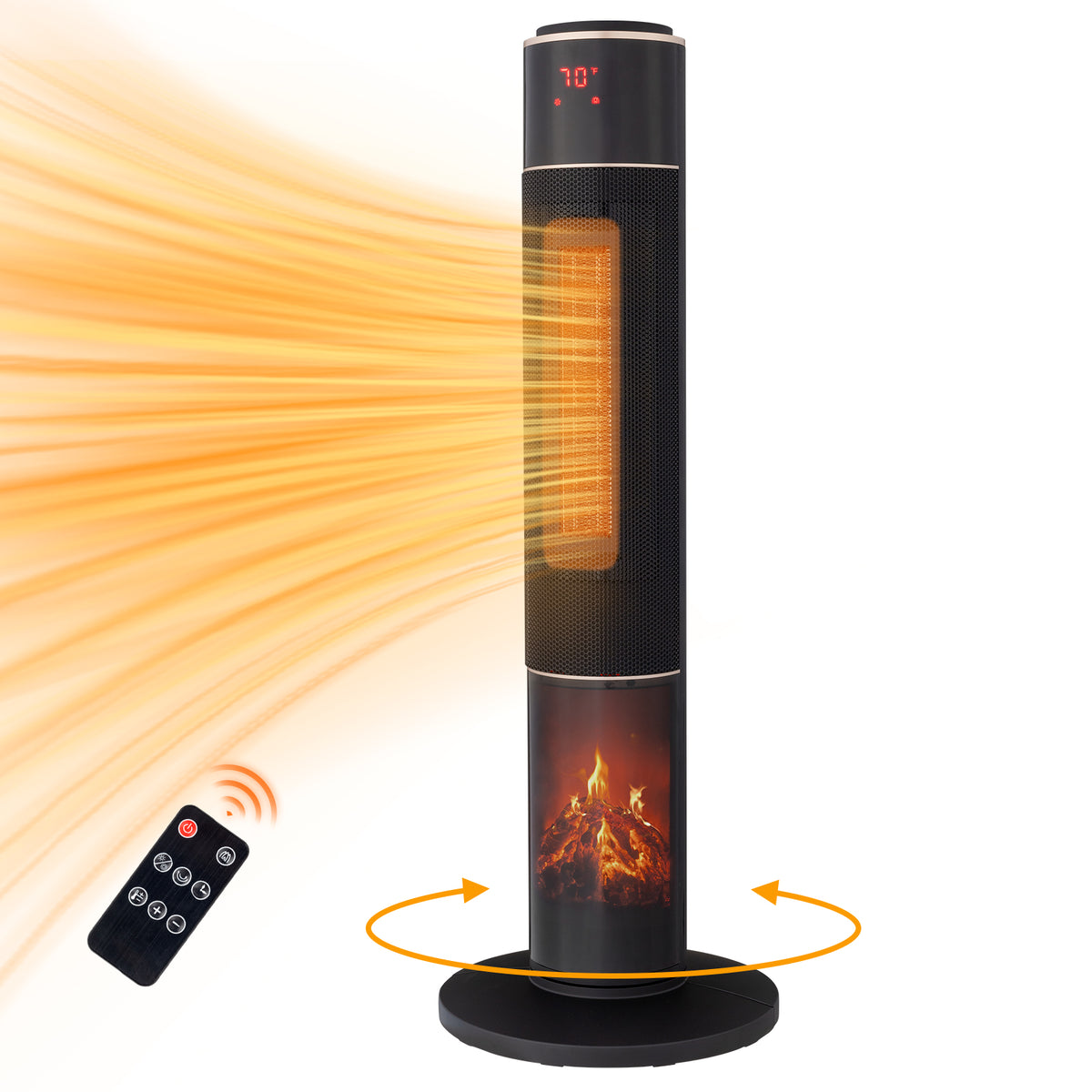 33 Inch Tower Space Heater 1500W Oscillating
