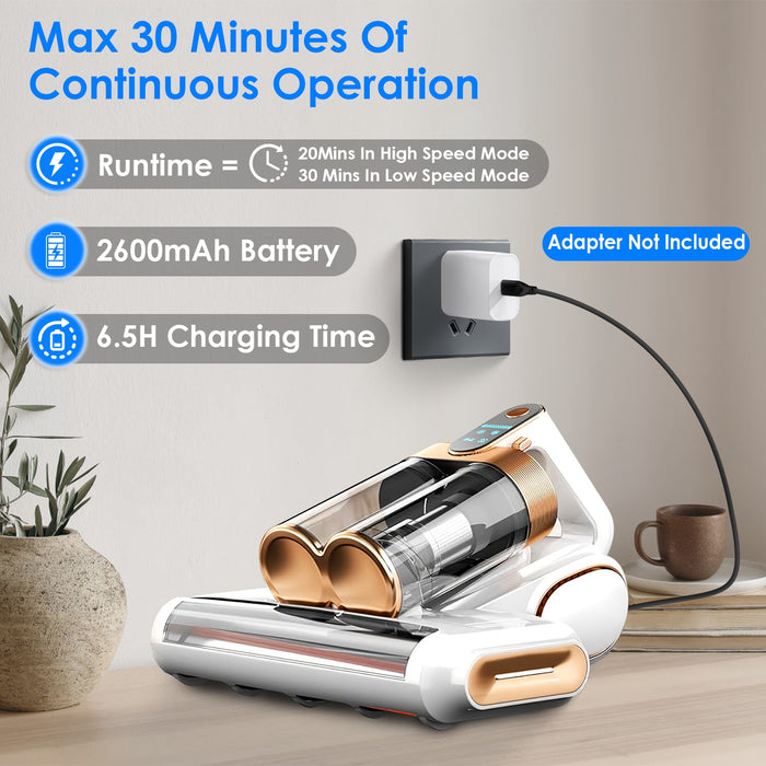 Mattress Vacuum Cleaner 16Kpa Handheld with UVC Light