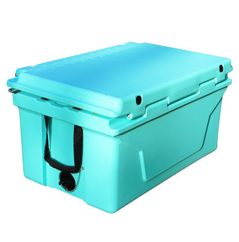 65QT Blue Outdoor Cooler Ice Chest Box
