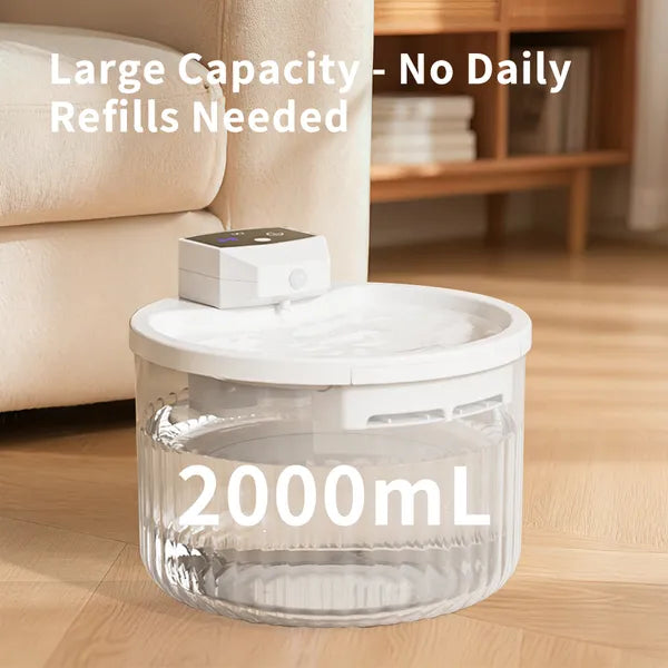Large Capacity Automatic Cat Water Fountain with Quiet Pump
