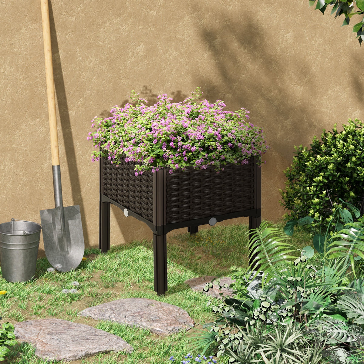 1 Piece Raised Garden Bed With Legs