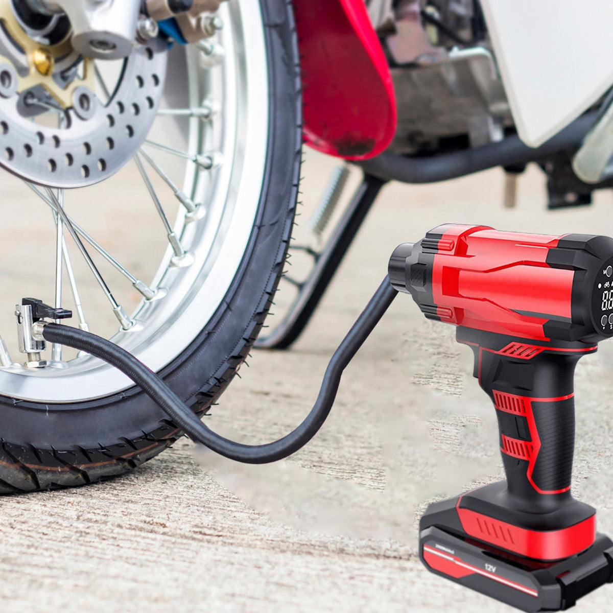 150PSI Cordless Tire Inflator with LED Light