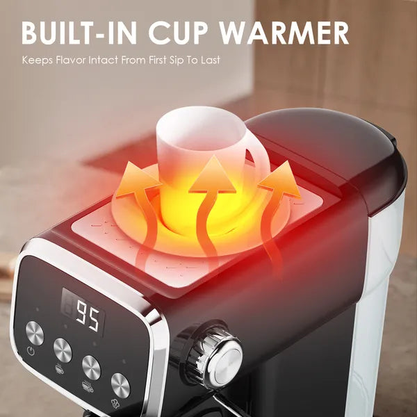 20 Bar Slim Vertical Espresso Machine with Milk Frother