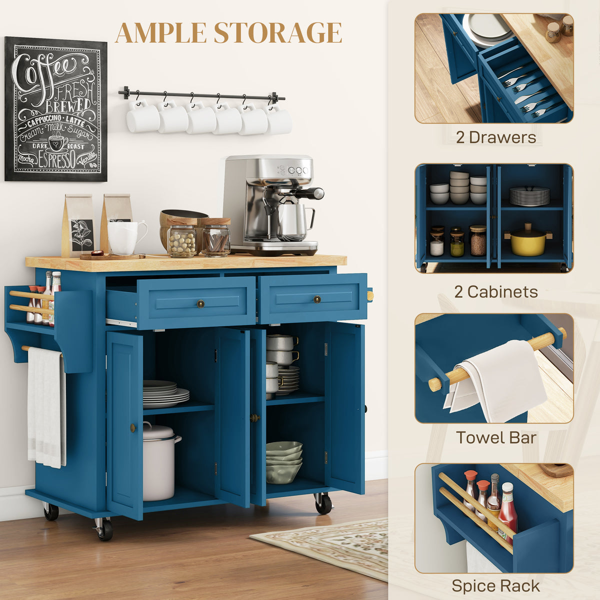 Kitchen Island On Wheels