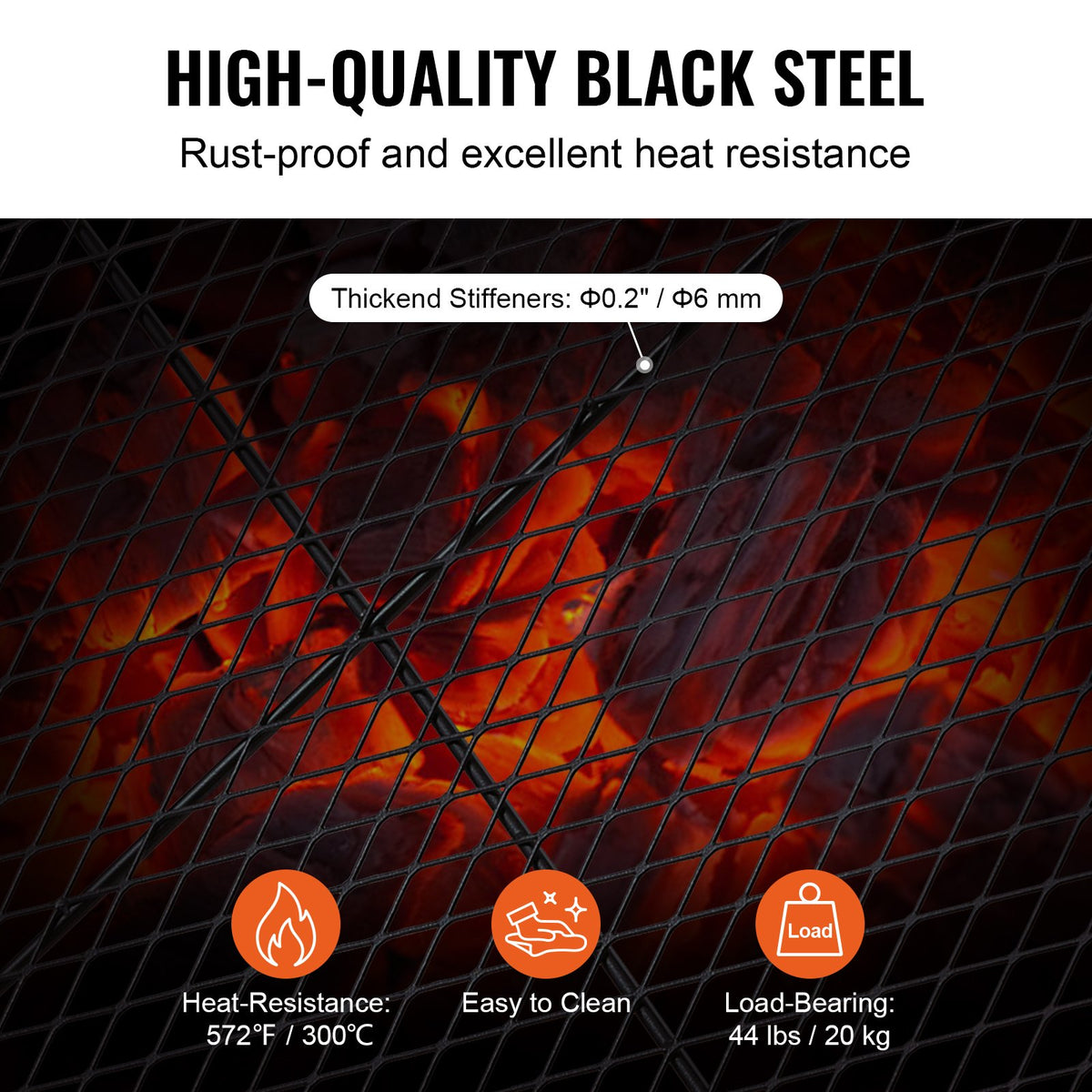 X-Marks Fire Pit Grill Grate