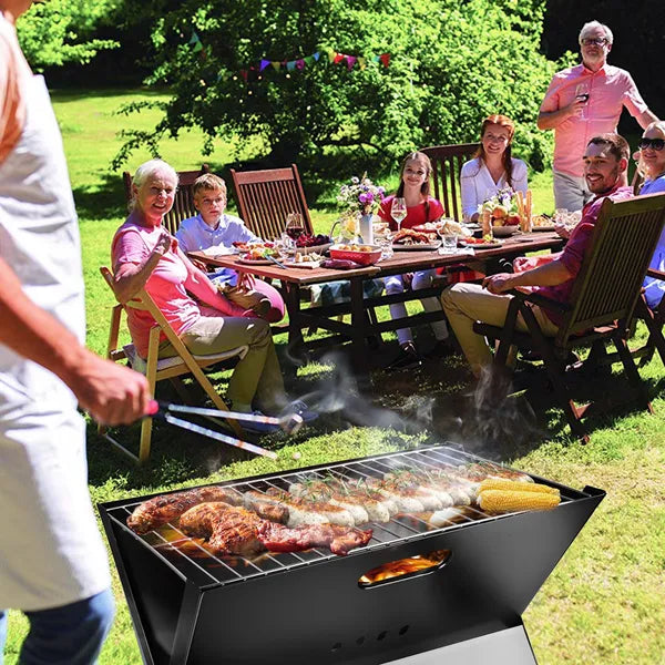 Portable Foldable Charcoal BBQ Grill for Camping