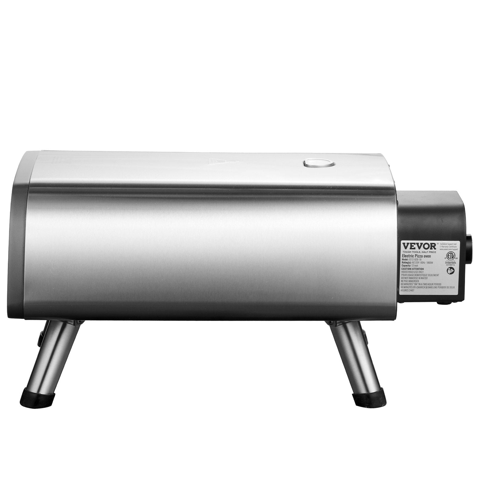 12 Inch Countertop Electric Pizza Oven Indoor Outdoor