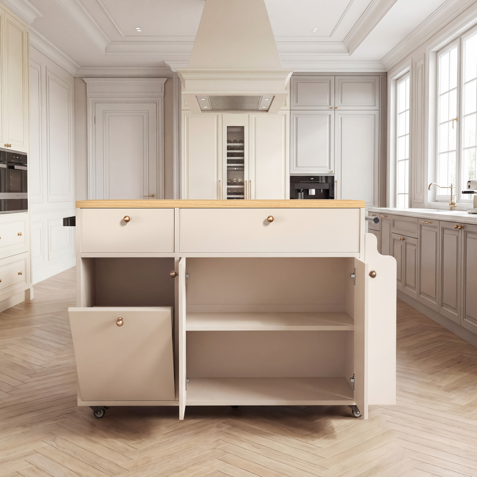 Kitchen Island With Storage Rolling Kitchen Island Cart With Drop