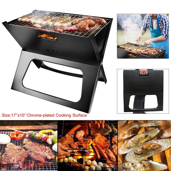Foldable Portable BBQ Grill for Camping and Outdoor Travel