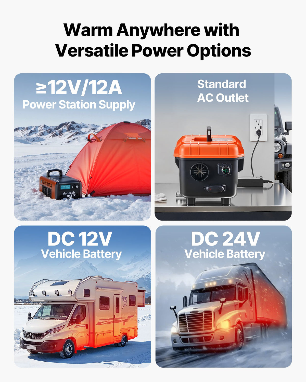Diesel Heater Portable Diesel Air Heater 8KW DC 12V/24V All In One