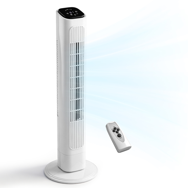36 Inch Tower Fan with Remote Control, 3 Speeds