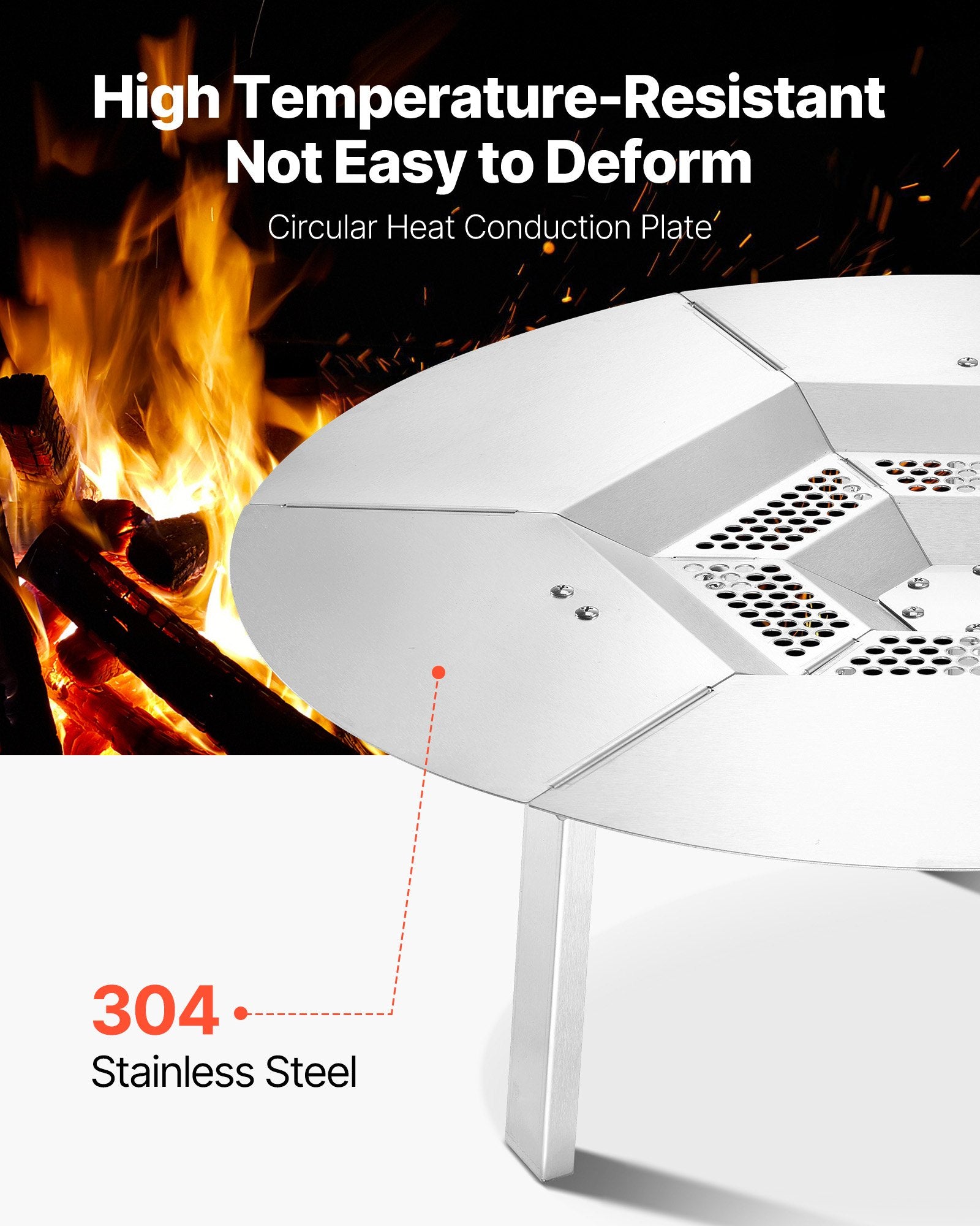 Heat Deflector for Solo Stove Yukon 25 In Bonfire