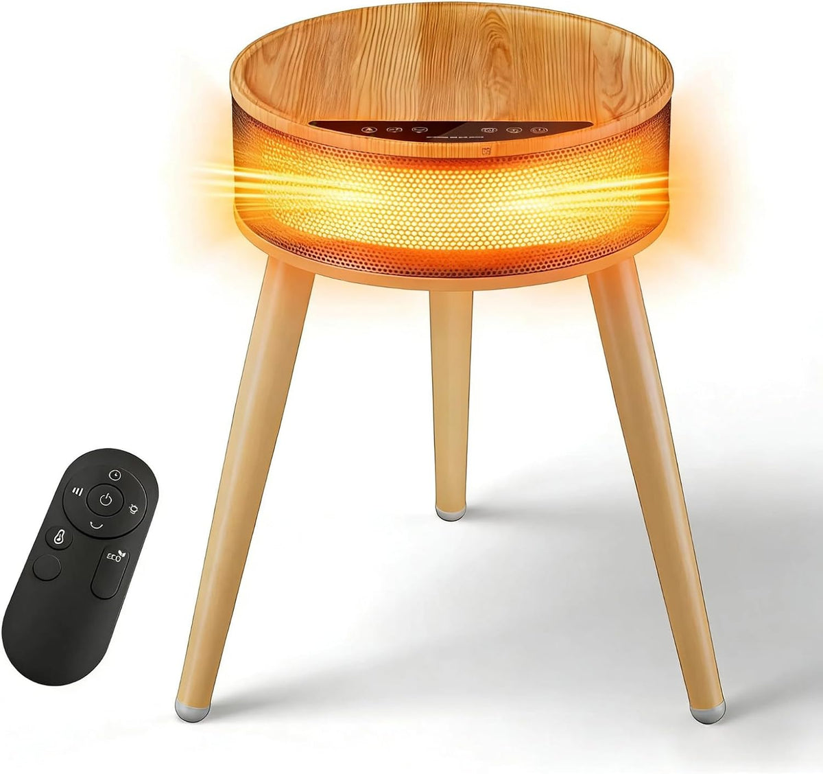 Round Table Space Heater with Adjustable Thermostat