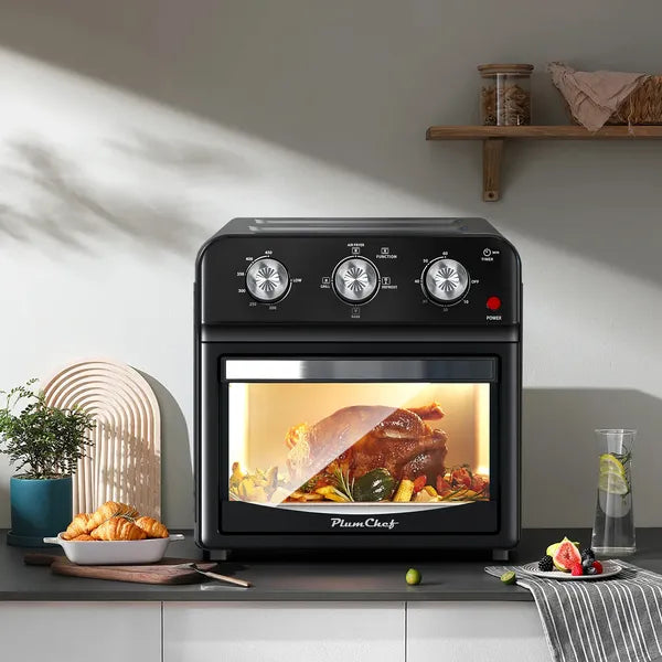 12-Liter Multi-Function Air Fryer Oven with Dual Knob Control