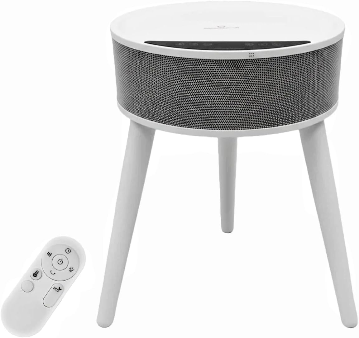 Round Table Space Heater with Adjustable Thermostat