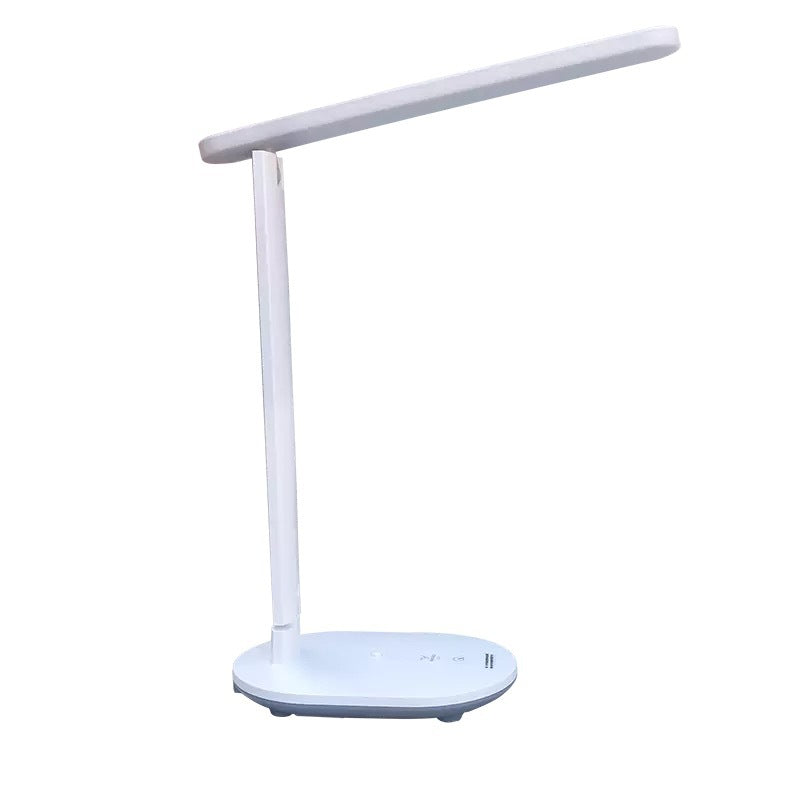 LED Desk Lamp with Wireless Charging & Clock Display