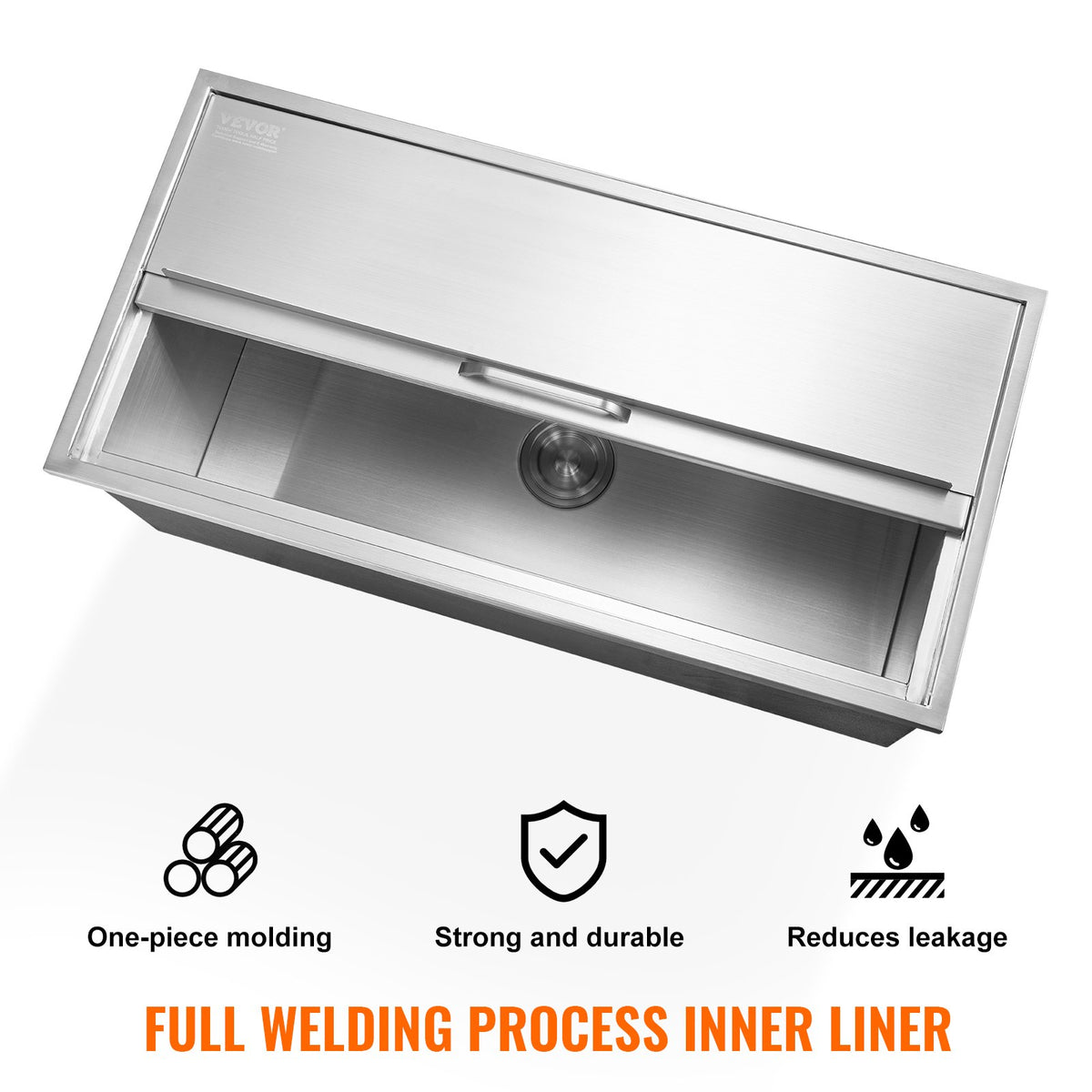 36L Stainless Steel Drop-In Ice Chest Cooler