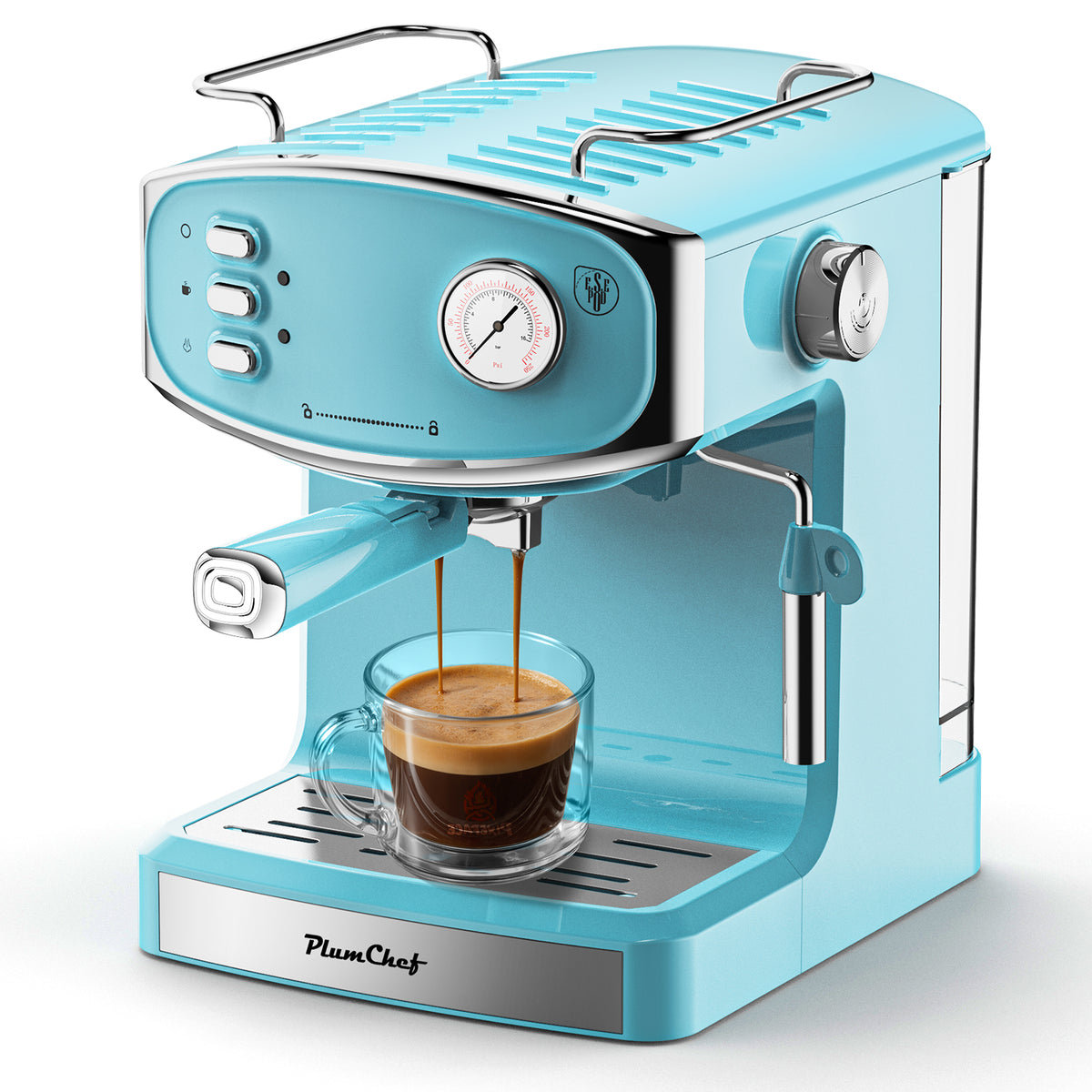 20 Bar Espresso Machine with Milk Frother & 54oz Tank