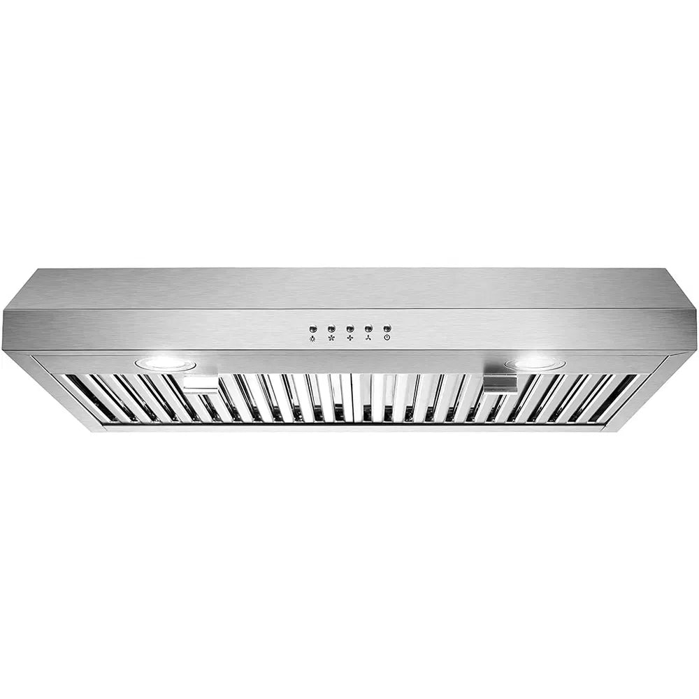 30 Inch Under Cabinet Range Hood 3-Speed 600CFM LED
