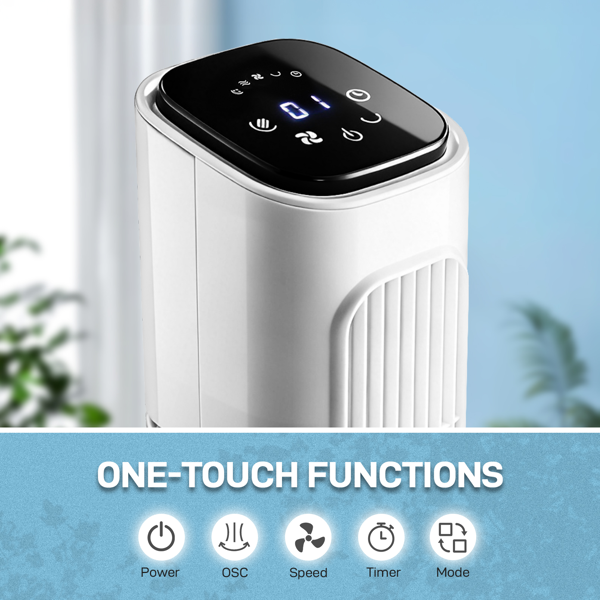 36 Inch Tower Fan with Remote Control, 3 Speeds