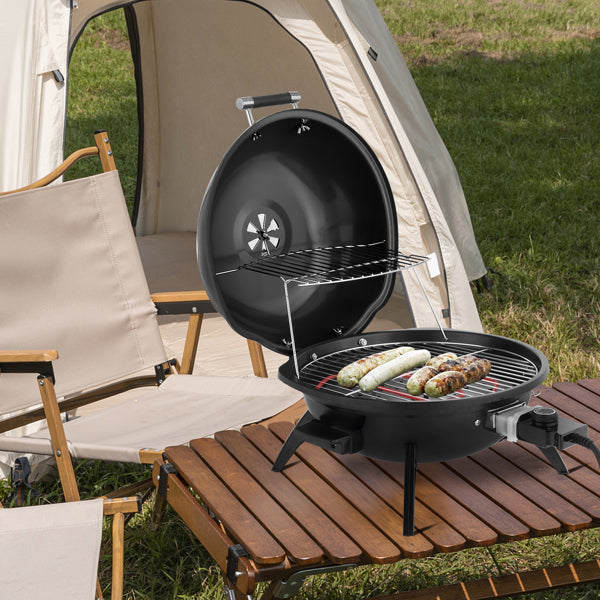Electric Countertop BBQ Grill Double Layer 1600W