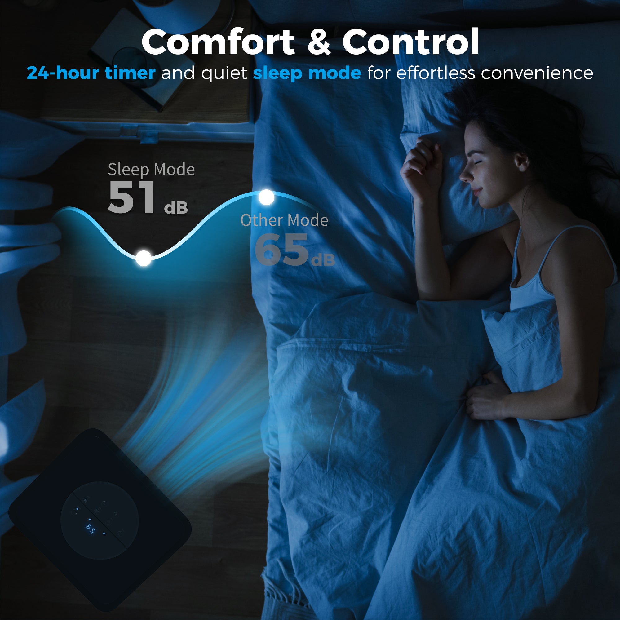 8000 BTU Mobile Air Conditioner with Dehumidifier & Timer