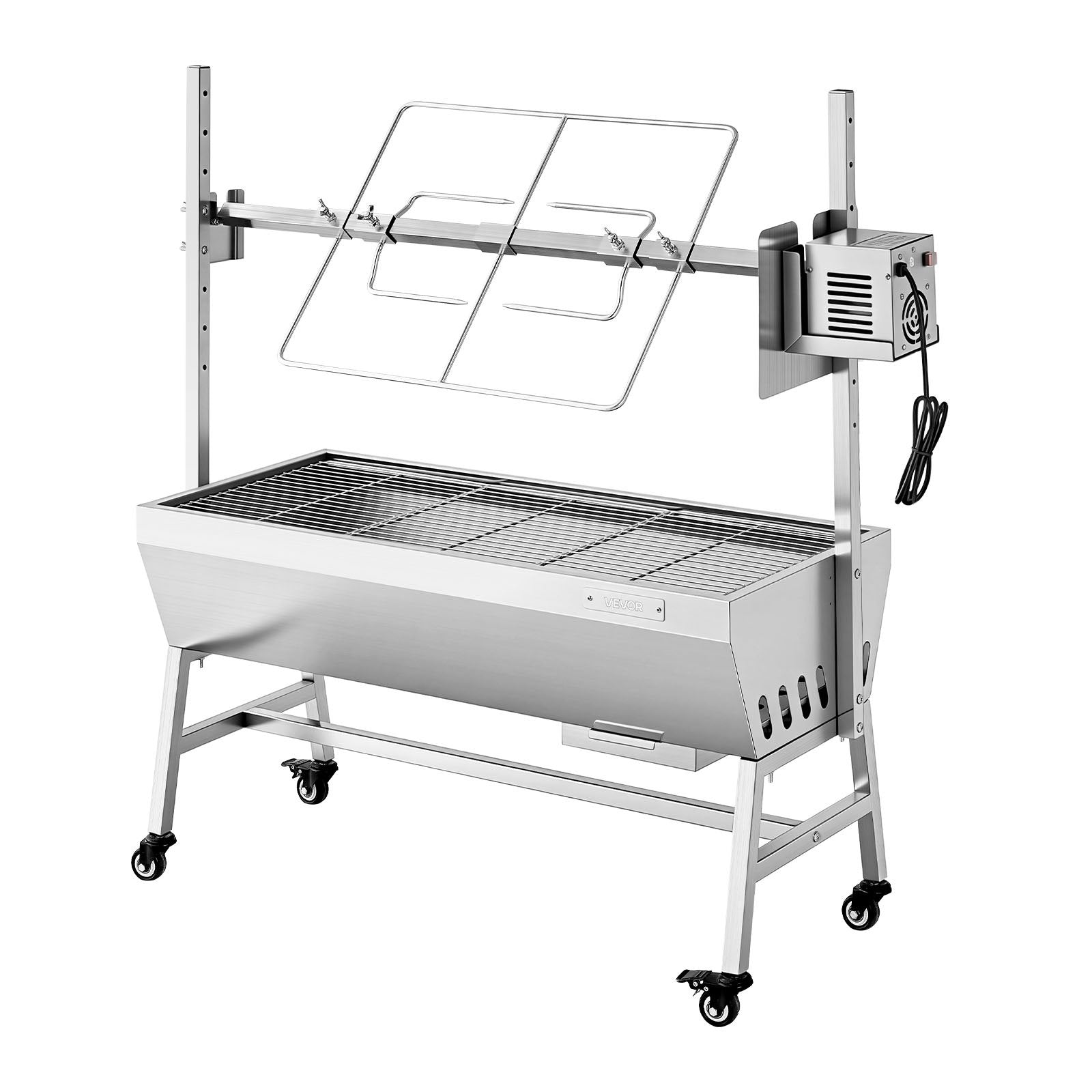 38W Electric Rotisserie Spit Roaster, 132 LBS Capacity