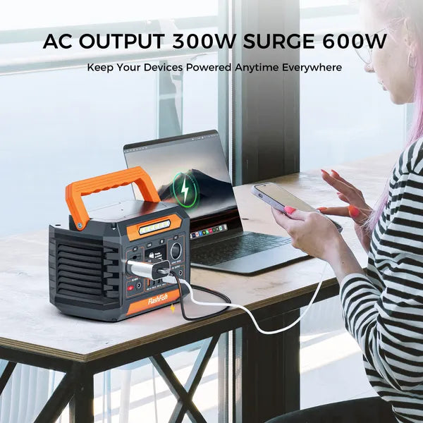 300W Portable Power Station 230.88Wh Solar Generator