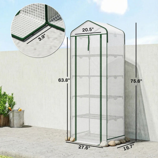 Raised Garden Bed with Greenhouse Cover