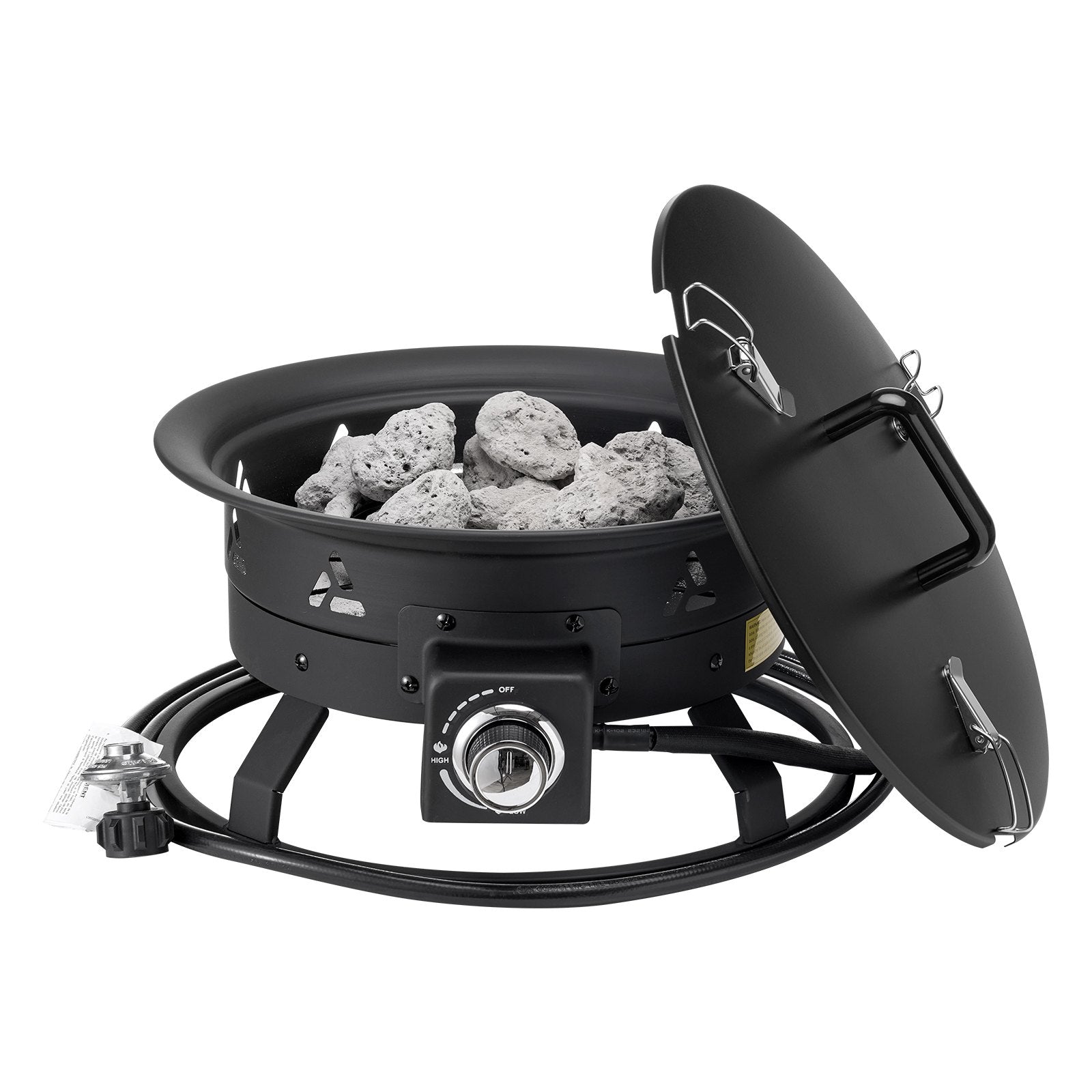 19" Portable Propane Gas Fire Pit - 58000 BTU