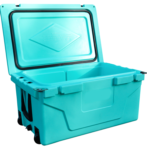 65QT Blue Outdoor Cooler Ice Chest Box