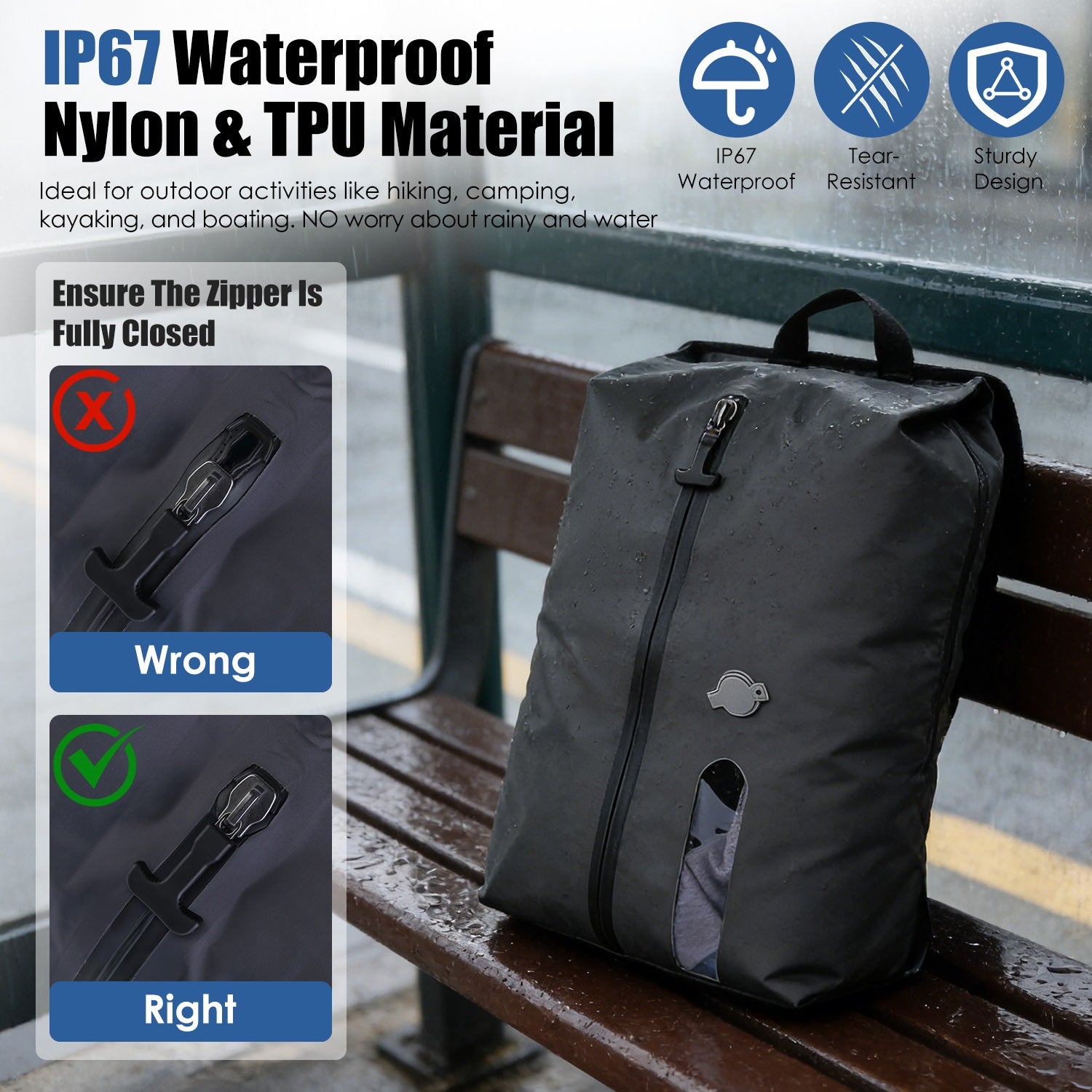 2-Pack 17L Vacuum Storage Bags with Pump & Handle