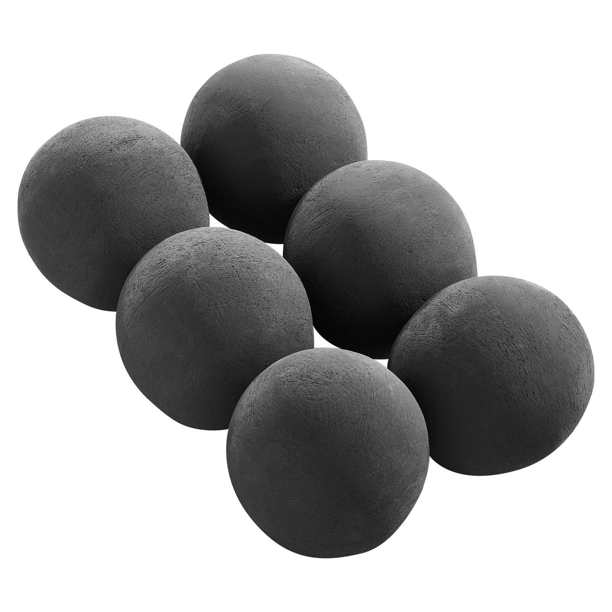 5 Inch Ceramic Fire Balls - 6 Pack Reusable Lava Rocks