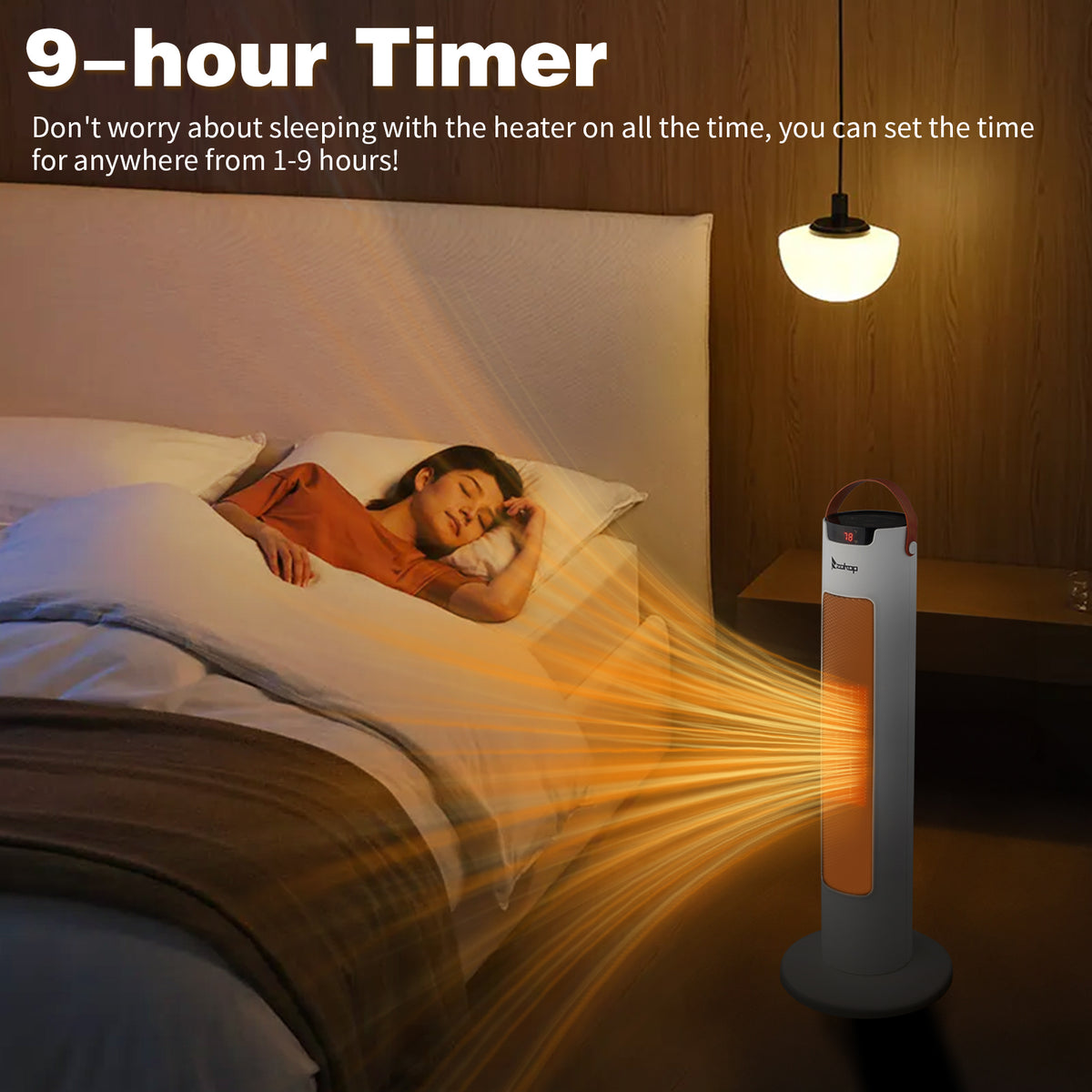 24 Inch Tower Space Heater 1500W Smart WiFi Remote