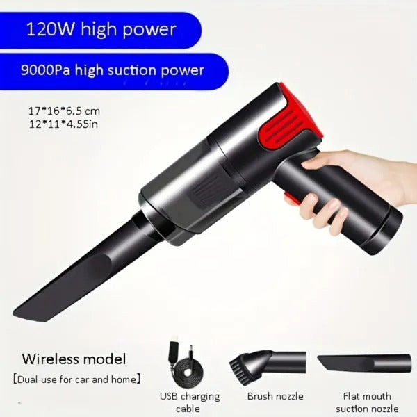 Wireless Silver Handheld Car & Home Vacuum Cleaner