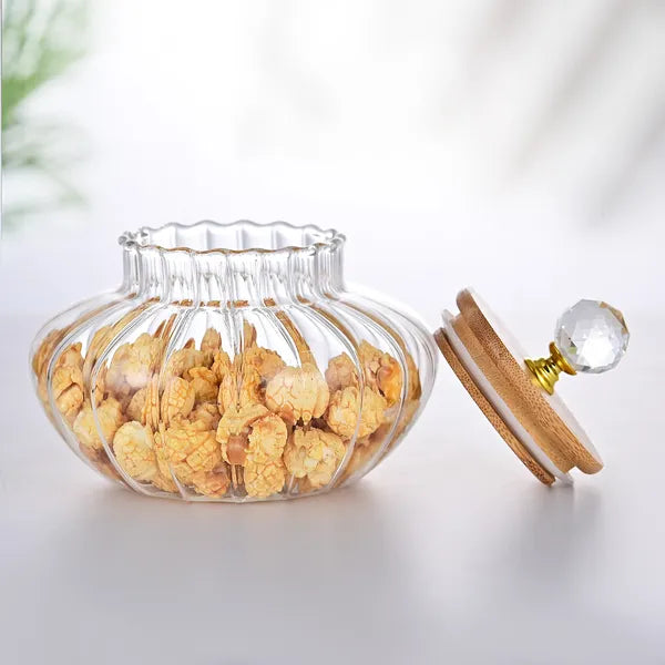 1 PCS High Borosilicate Stripe Sealed Jar