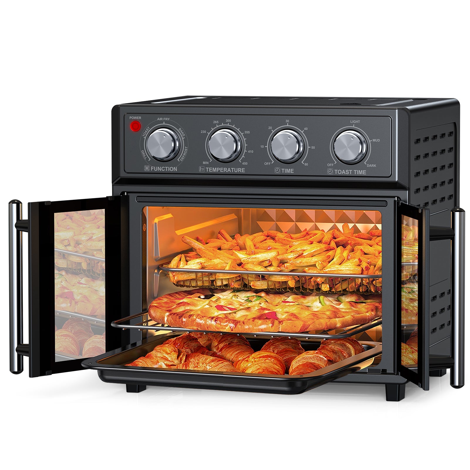 29.5 QT Air Fryer Convection Toaster Oven, French Door