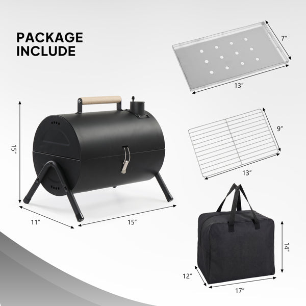 Portable Charcoal Grill Outdoor Stove Two-Sided BBQ Tabletop