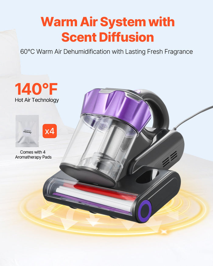 550W Handheld Mattress Vacuum with HEPA Filter